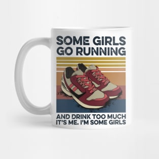 Running & Drinking Love some girls go running and drink too much Mug